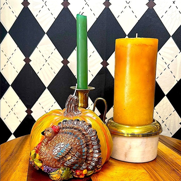 Sculptural Candle Turkey, Harvest & Pumpkin| Rustic & Elaborate Decor - Picture 16 of 16
